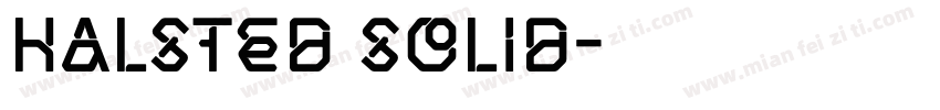 Halsted Solid字体转换